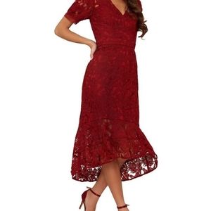 Chi Chi Kylo burgundy dress size 12